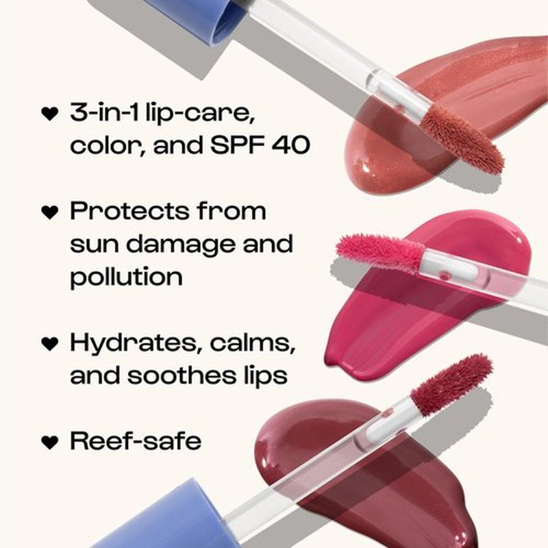 Alleyoop Sun Serum Lip Oil SPF 40 - Hydrating Tinted Lip Oil for Cracked Lips | Vegan & Travel-Friendly, Whirlwind