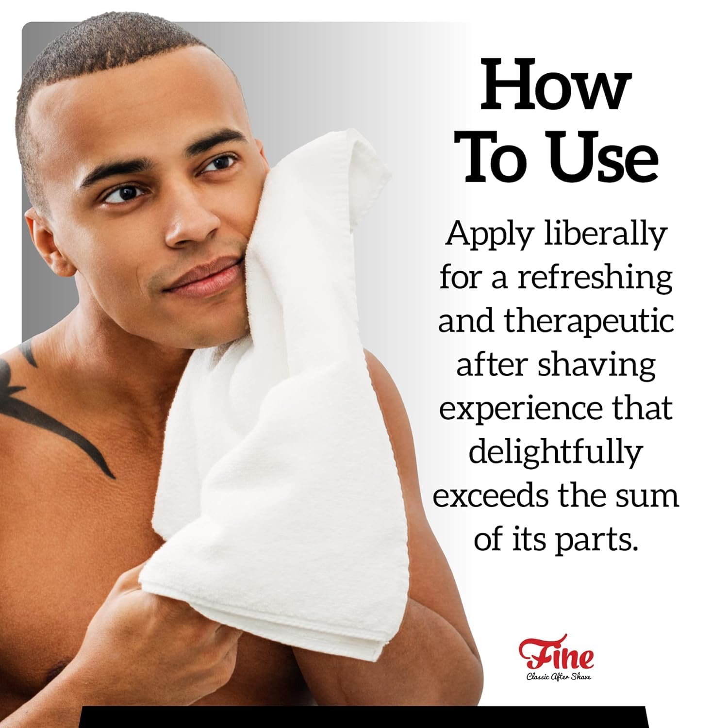 Fine Men's Aftershave - Snake Bite Fragrance, Soothing & Toning Post Shave Balm, Calms Razor Burn, Classic Barbershop Feel, Alcohol-Based Formula, Gentle for All Skin Types, 100ml