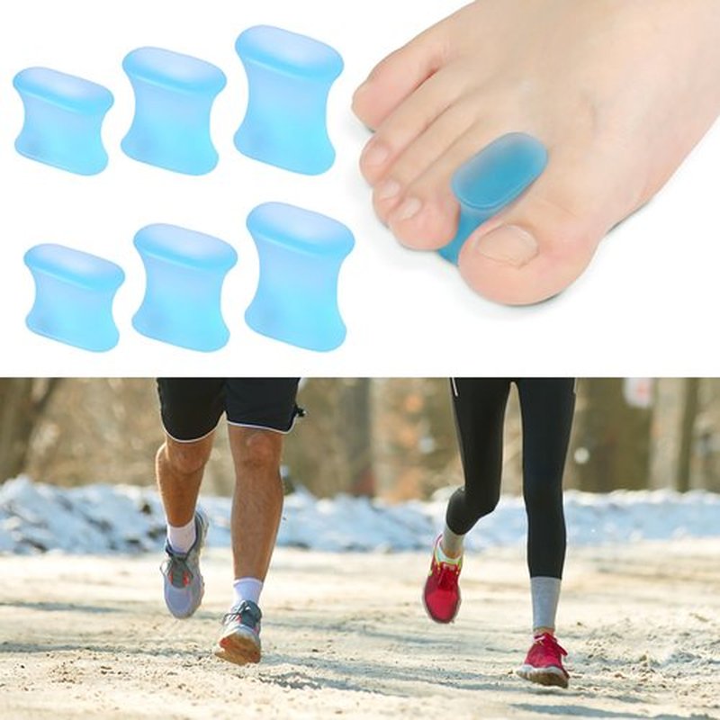 16pcs Gel Toe Separators, Soft Silicone Toe Straighteners Toe Spacers Comfortable Relief Foot Pain Toe Separator Corrector Toe Separators for Men Women Overlapping Toes (S/M/L Size)