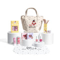 Miss Nella special edition BAG OF WONDER kids makeup & nail polish set for little girls, Hypoallergenic, Dermatologically tested, Non toxic, Canvas cosmetic bag, safe and fun