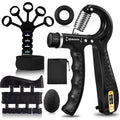 Grip Trainers, Including Forearm Strengtheners, Finger Trainers, Mechanical Counting Grips, Grip Balls, Hand Grippers, Strengthening Devices for Strength Training, Grip Improvement and Hand Exercises (5-Pack)