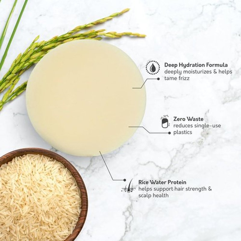 Skiennix Rice Water Shampoo Bar - Strengthening & Repairing Sulfate-Free Vegan Formula | 3.2 oz