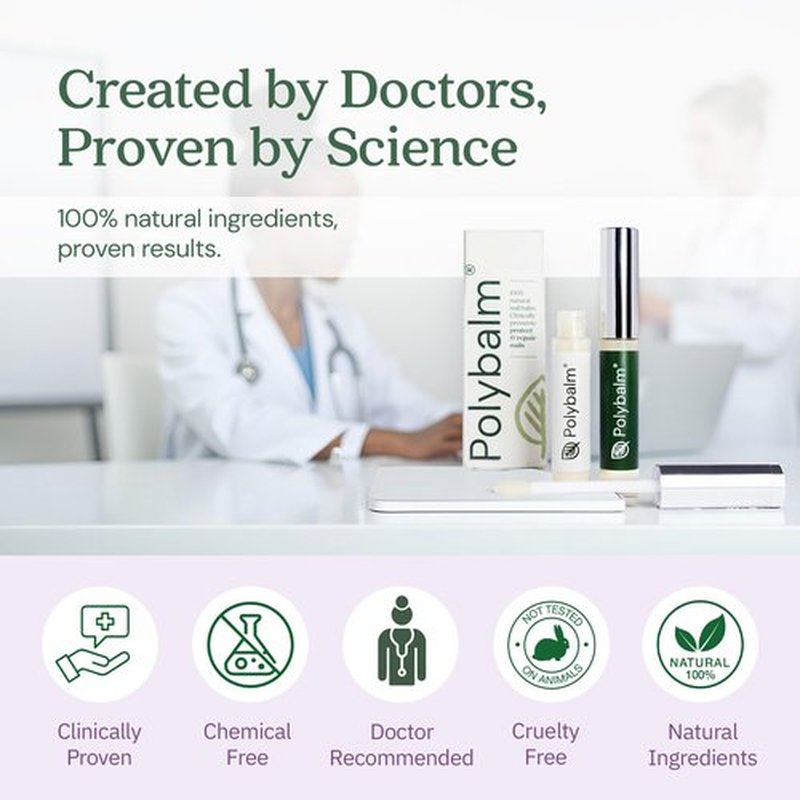 CLINICALLY PROVEN for Weak, Brittle, Damaged Nails | 100% Natural Nail Repair Balm | Doctor Developed to Strengthen Nails Damaged by Gel or Nail Salon Manicures, Menopause & Aging | Made in the UK