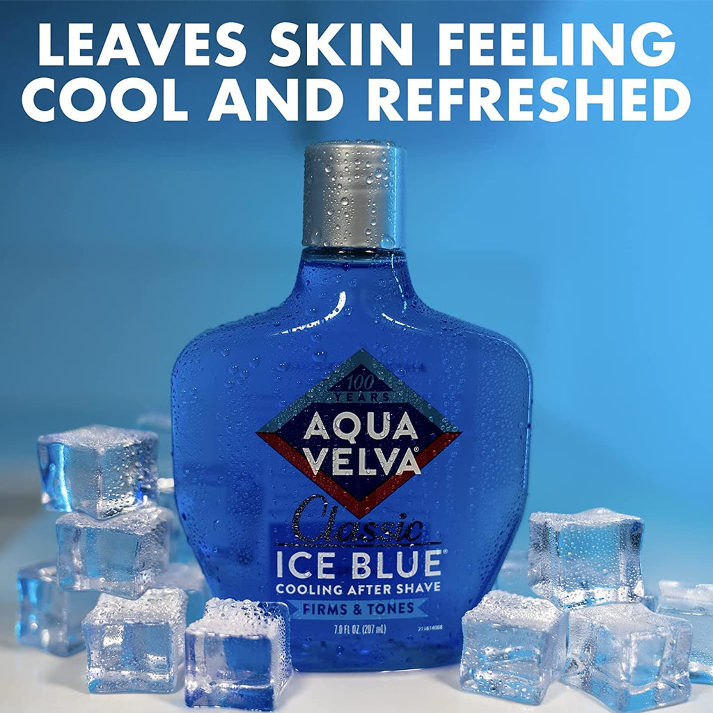 Aqua Velva Classic Ice Blue Cooling After Shave 3.50 oz (Pack of 7)