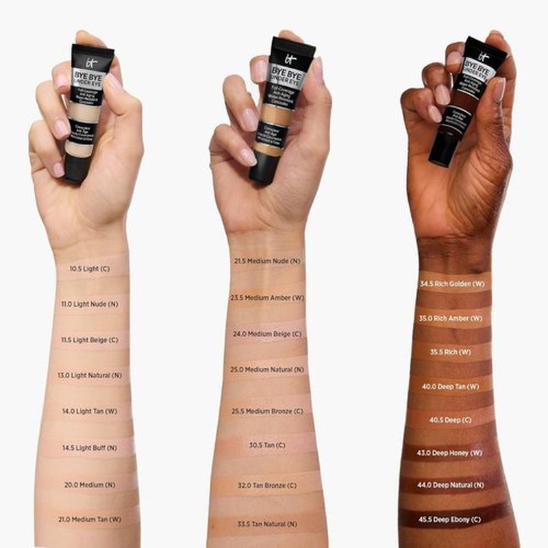 IT Cosmetics Bye Bye Under Eye Concealer - Water-Resistant, 24-Hour Full Coverage for Dark Circles - 0.4 fl oz