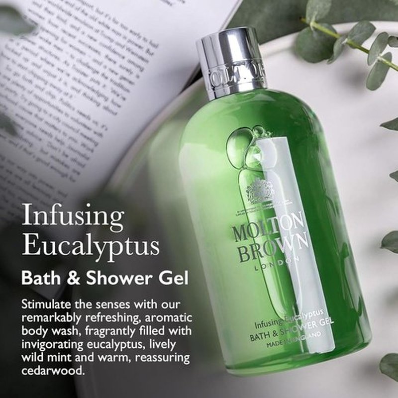 Molton Brown Eucalyptus Body Wash - Refreshing 10 fl. oz. Cleanser for Invigorating Skin Care