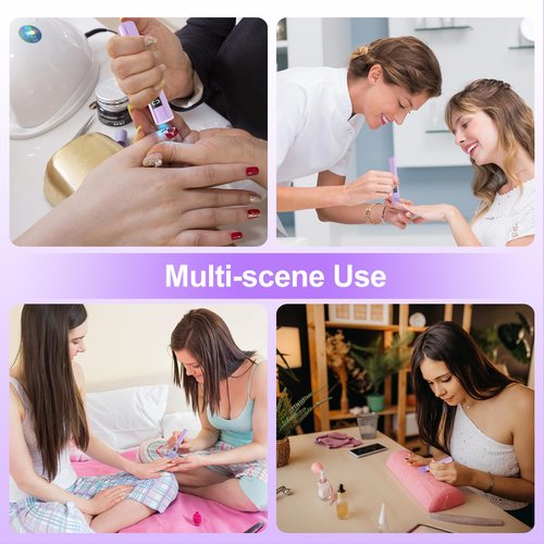 Mini UV Light for Gel Nails, Asimebesty Handheld UV Light for Nails, Portable Rechargeable Nail Dryer with 2 Timers for Fast Curing, USB Cordless LED U V Nail Lamp for Home DIY Nail Salon