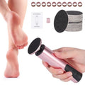 Electric Callus Remover for Feet, 6-Speed Pedicure Tool with 2-in-1 Rechargeable Foot File Callus Remover with USB Charging & 3 Types of Sandpaper, Dead Skin Remover for Dry Cracked Heels (Pink)