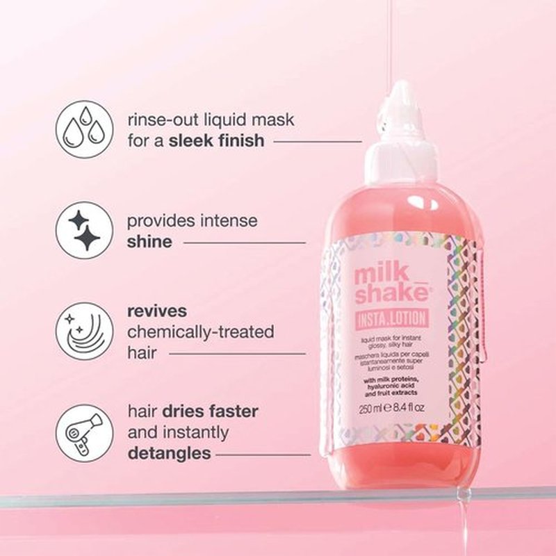 Milk_Shake Insta Lotion - Rinse-Out Liquid Mask for Deep Hydration | 8.45 Fl Oz