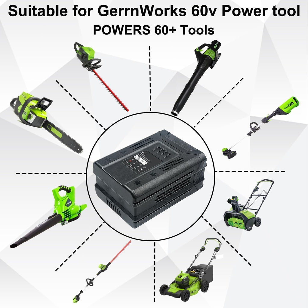 DTK 2500mAh Replacement for Greenworks 60V Battery LB60A00 LB60A01 LB60A02 LB60A03 2 Packs