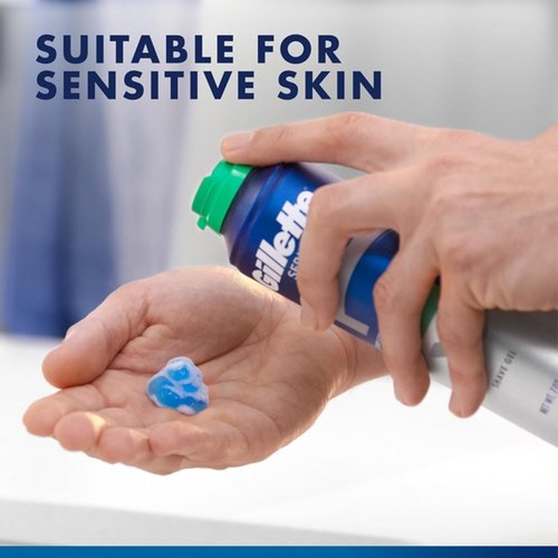 Gillette Soothing Shaving Gel for Men - Protects Against Irritation with Aloe Vera | 2.5 oz