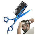 2 In 1 Hair Scissors With Comb, 6 Inch Professional Jp440c Steel, Hair Cutting Scissors, Hairdresser Scissors, Haircut Barber, Home Use for Man Woman Adults Kids (D)