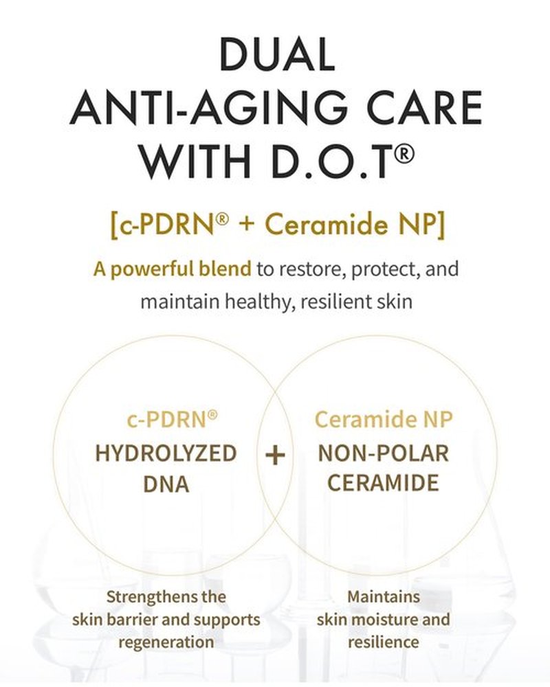REJURAN® Dual Effect Ampoule, DOT DUAL c-PDRN® - Salmon DNA Face Serum for Deep Rejuvenation, Wrinkle Care, Firming, Skin Elasticity with Visible Anti-Aging Results. Korean Skincare (1.01 fl oz)