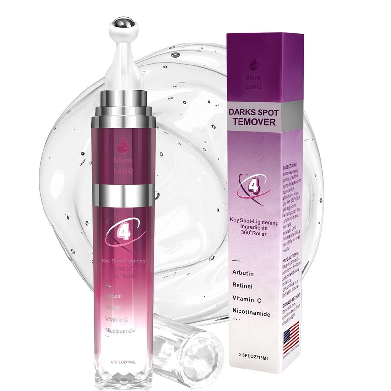 Dark Spot Remover for Face with 360° Roller Massage Ball, Dark Spot Corrector Serum for face, Fade Sun Spot Age Spot Brown Spot for All Skin Types, 0.7 fl. oz