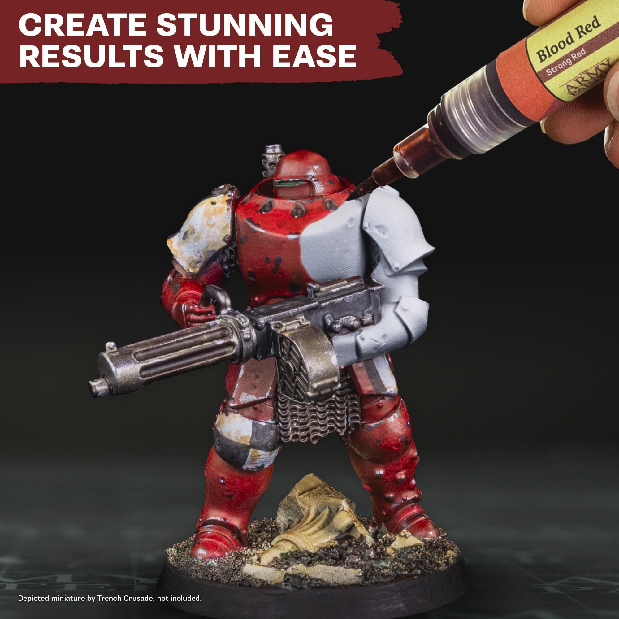 The Army Painter Speedpaint Marker Starter Set, 10 x 6 mL Markers, 9 Contrast Paint Markers & 1 Metallic Acrylic Paint Marker