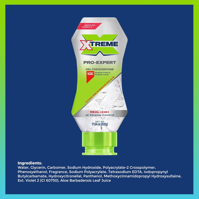 Xtreme Pro-Expert Hair Styling Gel, Maximum Control Formula, 17.63 oz Bottles, 3 Pack