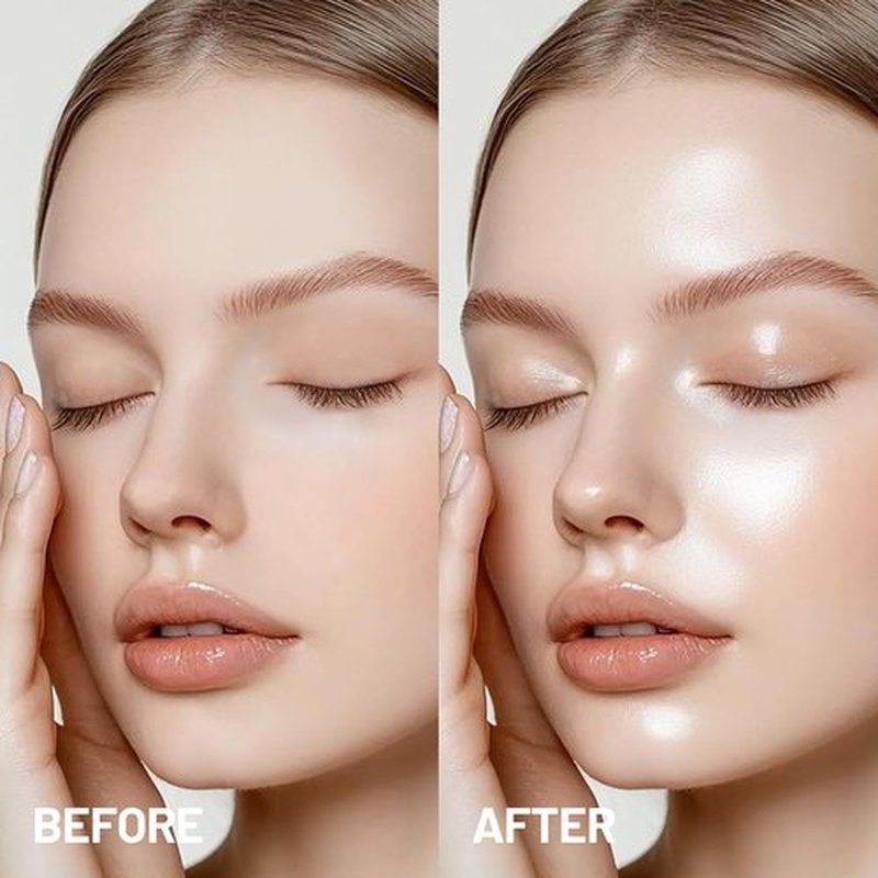 HOSAILY Pearl White Highlighter Stick - Dewy Finish Radiance Shimmer Balm for Natural Glow | Long-Lasting Waterproof Makeup