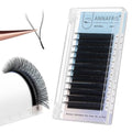 ANNAFRIS 4D YY Shape Eyelash Extension Makeup Mesh Net Cross 0.07 D Curl 8-15mm Mix 2D Y Shape Premade Fans Lash Extension Hand Woven Natural Soft Light Mink False Lashes (0.07 D, 8-15mm Mix)