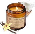 Skiennix Organic Coconut Vanilla Candles - Non-Toxic Soy for Home Relaxation & Meditation (7oz)