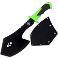 Snake Eye Tactical Compact Tomahawk Full Tang | Camping Axe | Outdoors | Gaming (Black & Green)