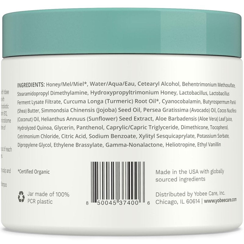 Yobee Restorative Scalp Mask - Probiotic Hair Treatment for Dry, Itchy Scalp - 4 fl oz
