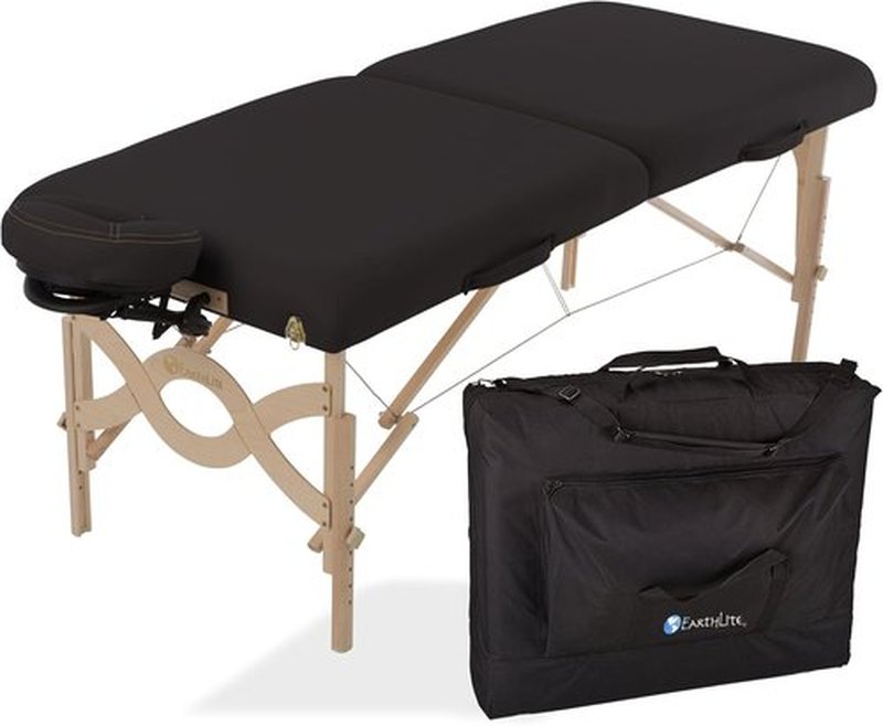 EARTHLITE Portable Massage Table Package AVALON - Premium Flex-Rest Face Cradle & Strata Cushion, 30”x73”