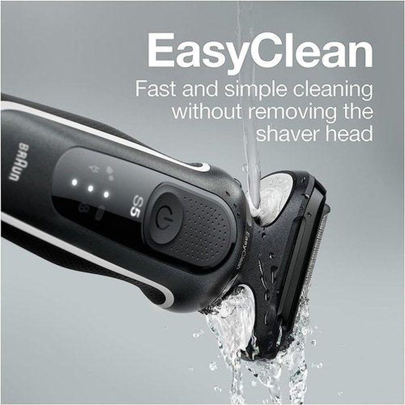 Braun Electric Razor - Waterproof Foil Shaver Series 5 5050cs | Wet & Dry Shave with Beard Trimmer & Groomer, Blue