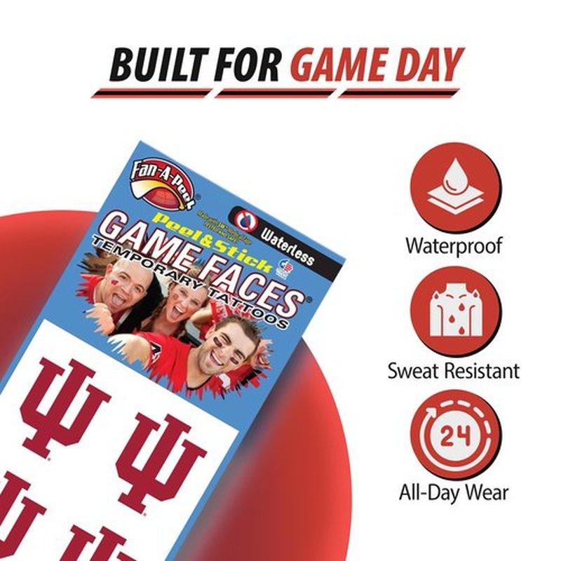 Fan-A-Peel Duke Waterless Temporary Tattoos - Hypoallergenic Peel and Stick Waterproof Temporary Tattoos