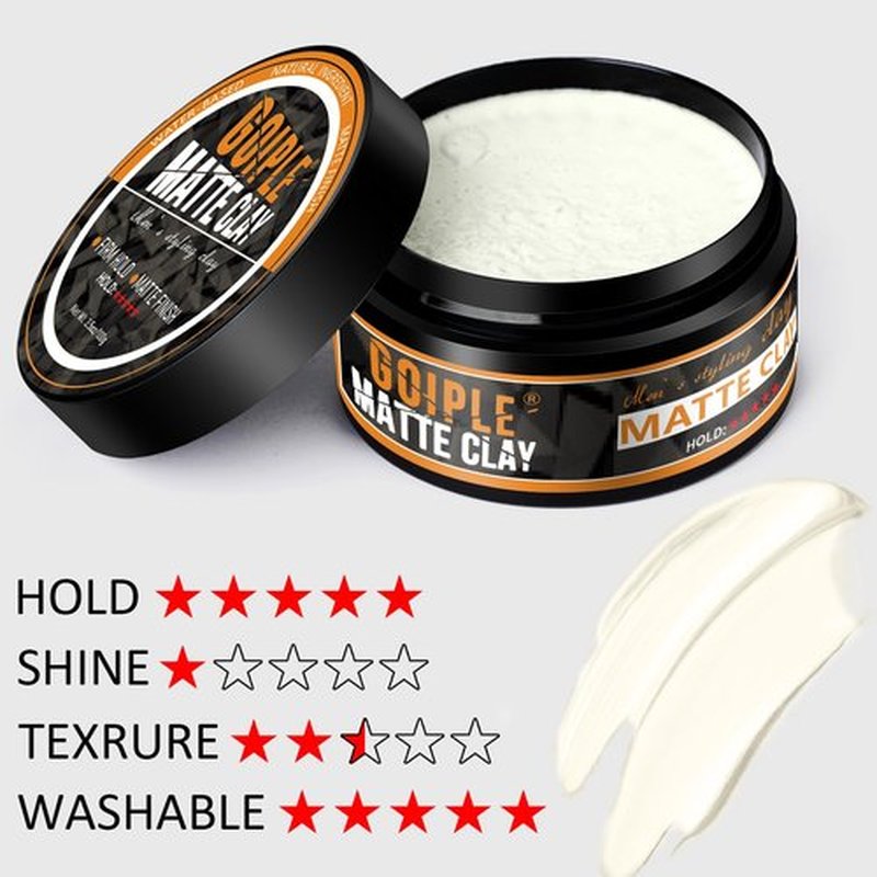 Goiple Matte Clay Hair Texturizing & Volumizing Spray- Mens Hair Product Clay Texture Spray Lightweight Paste Pomade Incease Volume Leaves Hair Soft & Manageable Matte Finish & Long-Lasting 3.4fl oz