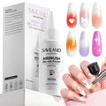 SAVILAND Airbrush Gel Nail Polish: 50 ml Dilution-Free White Gel Nail Polish Non-Acetone Airbrush Paint for Nails with Fine Mist for Gradient Ombre Blush French Nails Art Paint Salon