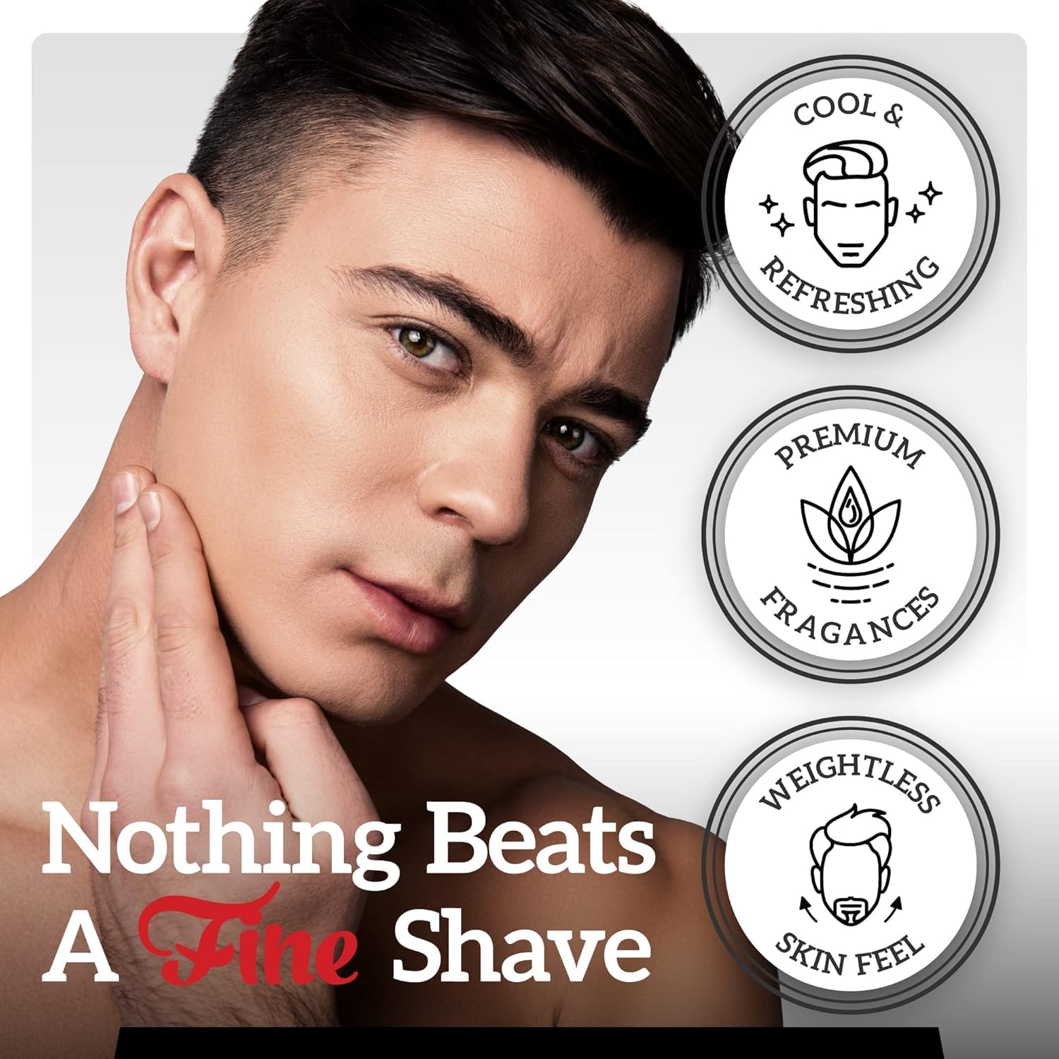 Fine Men's Aftershave - Snake Bite Fragrance, Soothing & Toning Post Shave Balm, Calms Razor Burn, Classic Barbershop Feel, Alcohol-Based Formula, Gentle for All Skin Types, 100ml