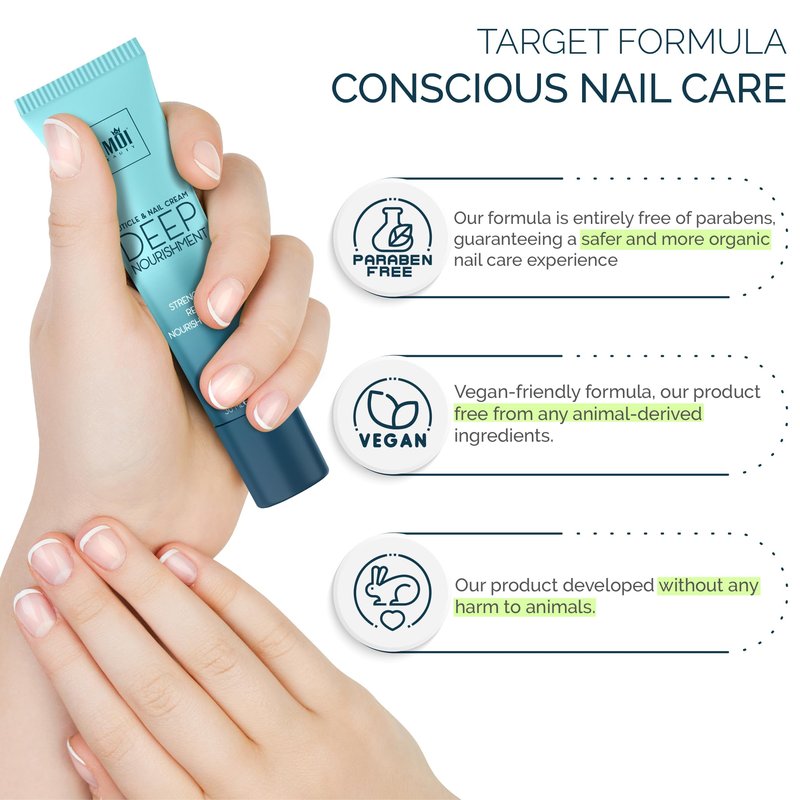 ZMOI Cuticle & Nail Cream Treament, Deep Nourishing - USA Made - Daily Repair Nail Care w/Organic Shea Butter, Jojoba Oil - Soften Cuticles, Strengthen Nails, Hydrating (1 Fl Oz/Pack of 1)