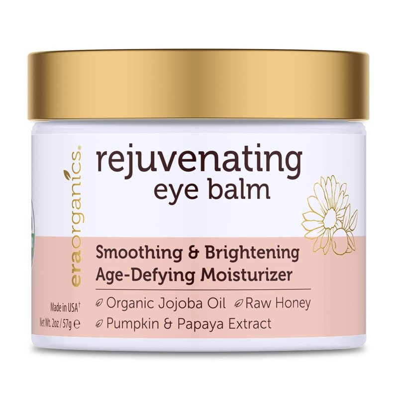 USDA Organic Eye Moisturizer Cream - Rejuvenating Age-Defying Balm with Jojoba & Argan Oil for Sensitive Skin