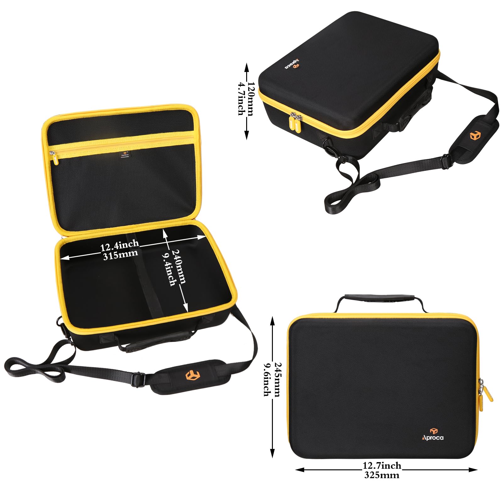 Aproca Case Compatible with DEWALT 20V MAX SDS Rotary Hammer Drill (DCH273B), Portable Storage Bag for Accessories (Case Only)