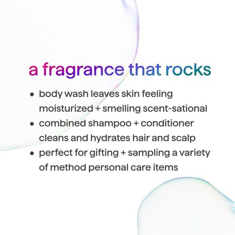 Method 2-in-1 Shampoo and Conditioner (18oz) and Body Wash (18oz) Gift Set, Glacier + Granite