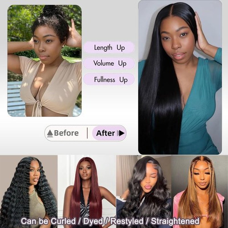 12A Human Hair Bundles 16 18 20 22 Inch Straight Bundles Human Hair Extensions Brazilian Virgin 100% Unprocessed Raw Thick Straight Hair 4 Bundles Human Hair Natural Color