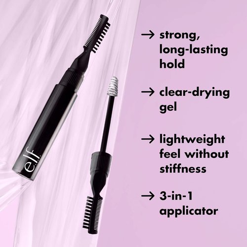 e.l.f. Brow Laminating Gel - Strong Hold, Clear-Drying & Water-Resistant Formula for Sculpted Brows | Vegan & Cruelty-Free