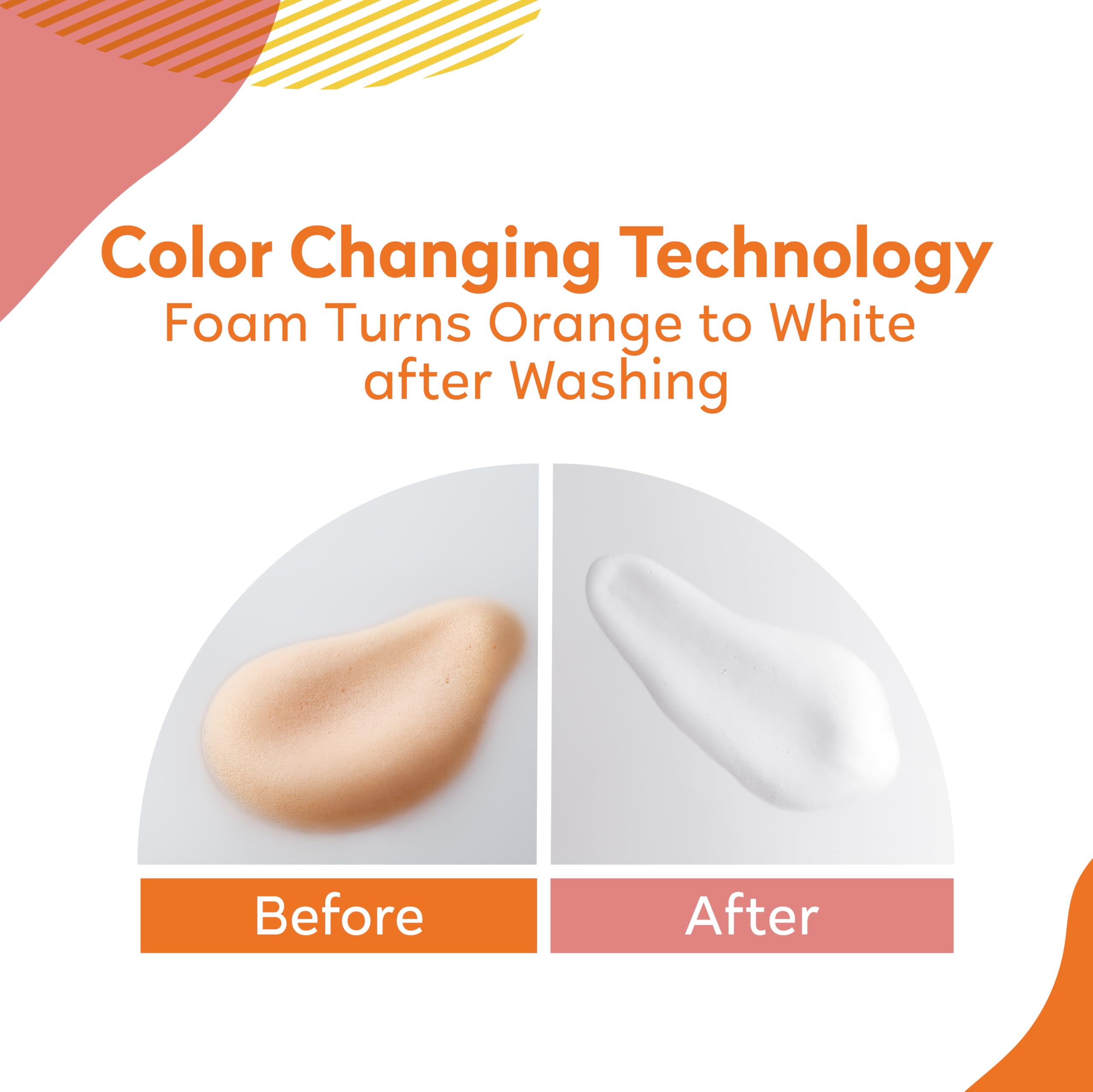 ORANGE HOUSE Color Changing Foaming Hand Soap, Plant-Based Moisturizing Foam with Natural Orange Oil, Gentle Formula, 11.8 Fl Oz (1 Pack)