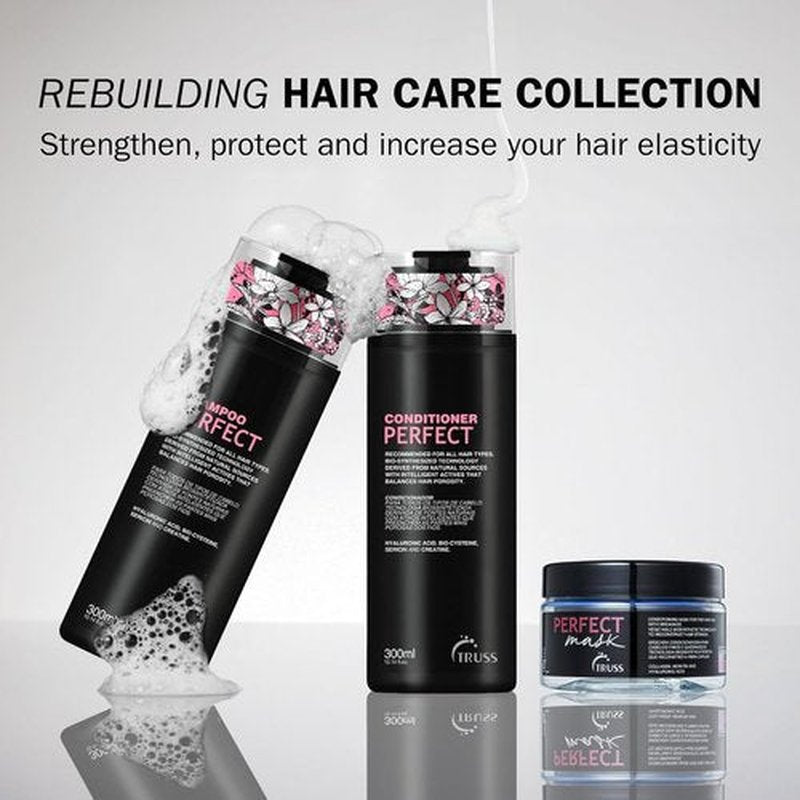 TRUSS Perfect Hair Mask - Deep Conditioning Treatment with Collagen, Keratin & Hyaluronic Acid | Intense Moisture for Fine, Brittle Hair