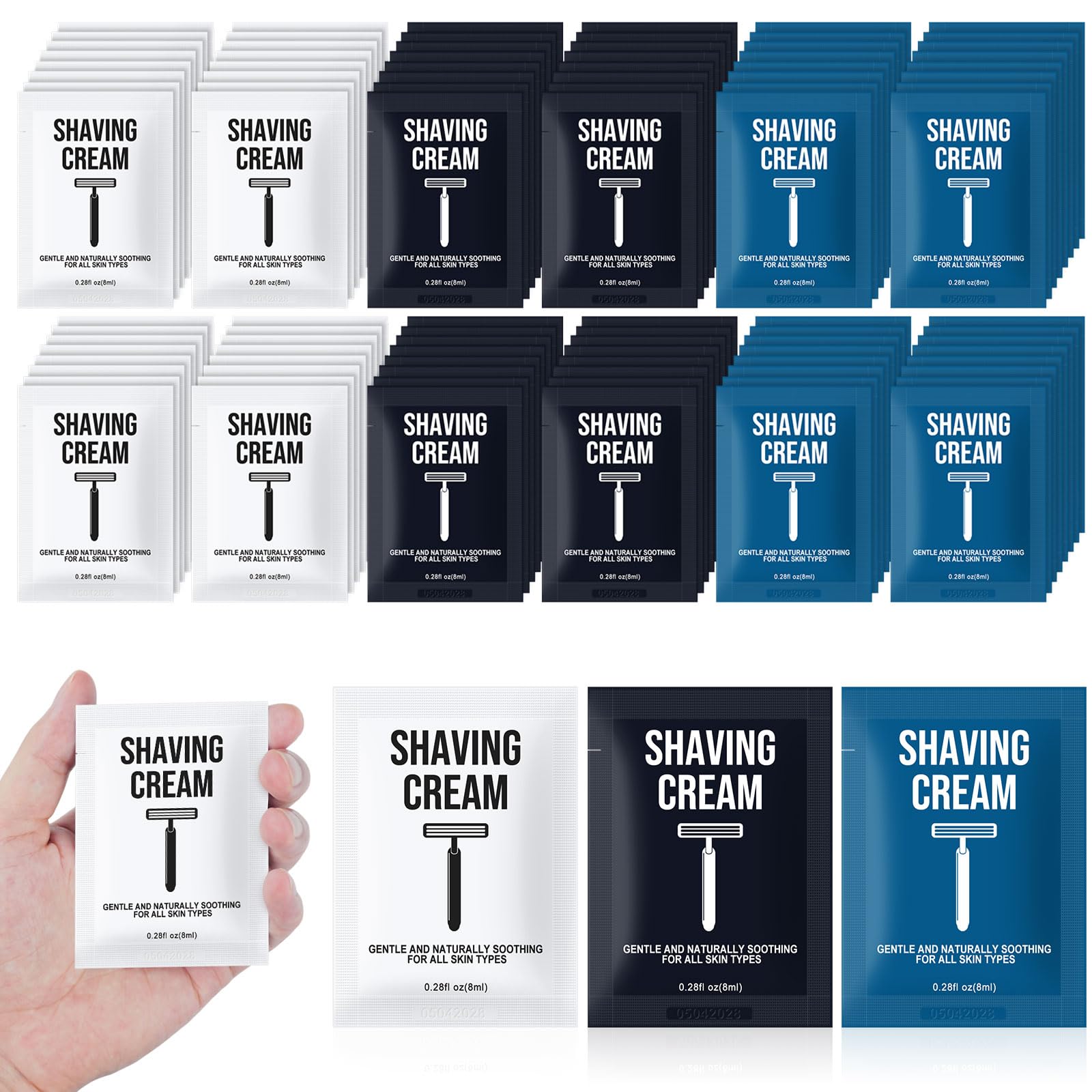 0.28fl oz Shaving Cream Bulk Travel Disposable Shaving Cream in Bulk