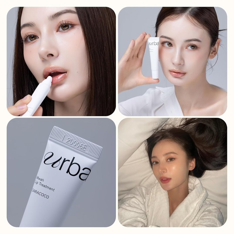 Urbanand Mwah Lip Treatment - Vegan Korean Glossy Lip Balm with Shea Butter & Peptides | Moisturizes Dry Lips (13g)