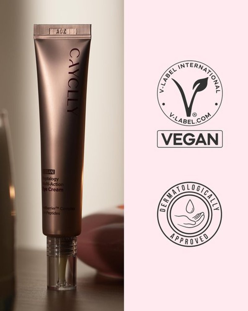 CAYCLLY Peptalogy Multi-Action Eye Cream | Anti-Aging Eye Treatment for Puffiness & Wrinkles with Peptides, Tranexamic Acid & Niacinamide | Vegan Korean Skincare for Firming & Lifting, 1.01 fl.oz