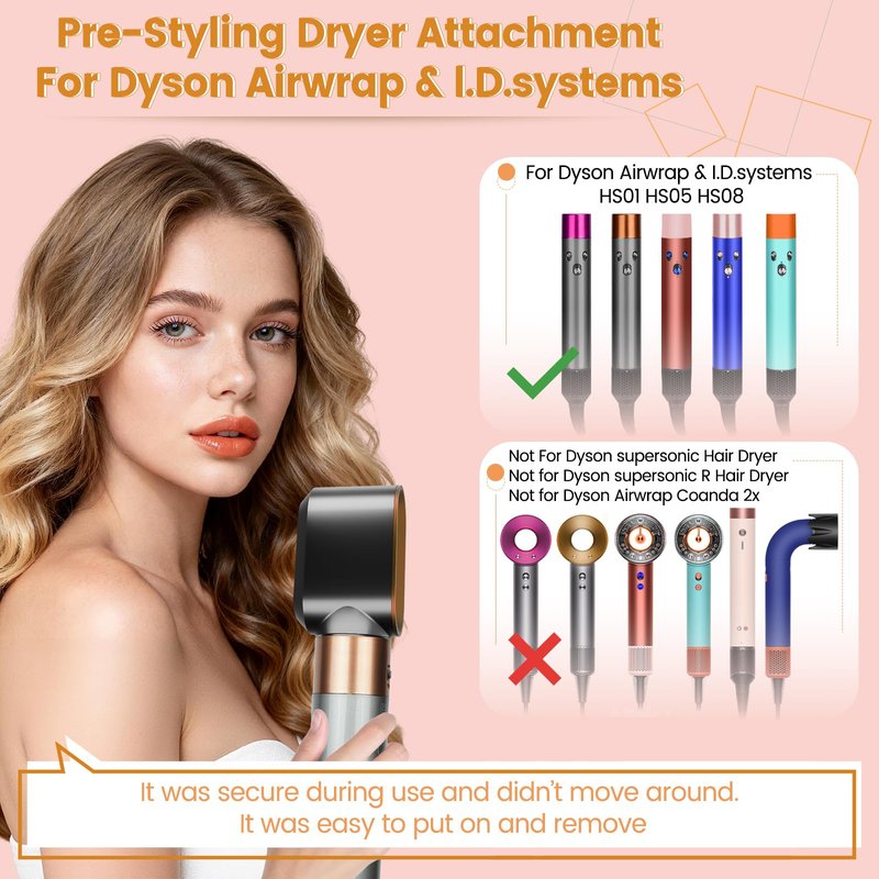 YTCHYYSK Pre-Styling Dryer Attachment Nozzle Replacement for Dyson Airwrap HS01 HS05 HS08 Accessories Part 969759-01