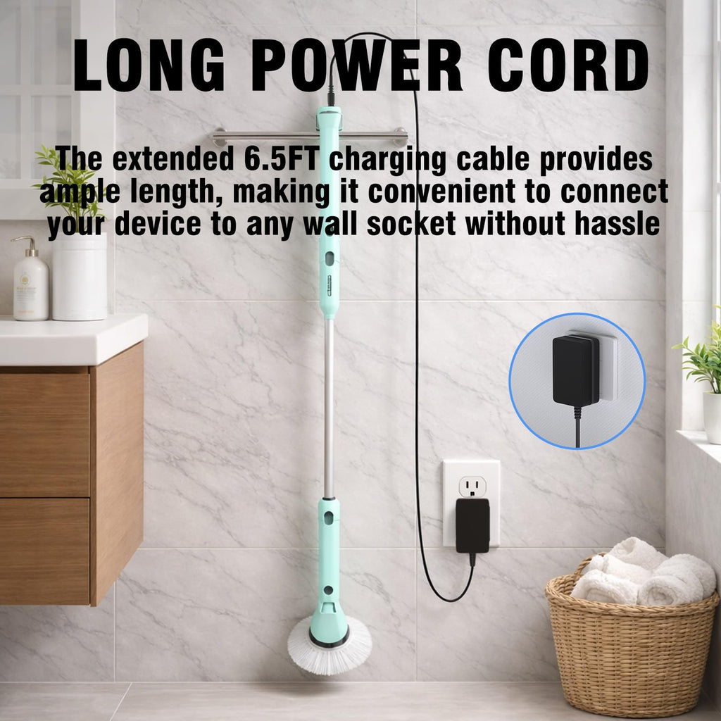 8.4V Adapter Charger Compatible with Casabella 8501010 Spin Scrubber, Power Supply Cord for 7.4V 2000mAh Battery