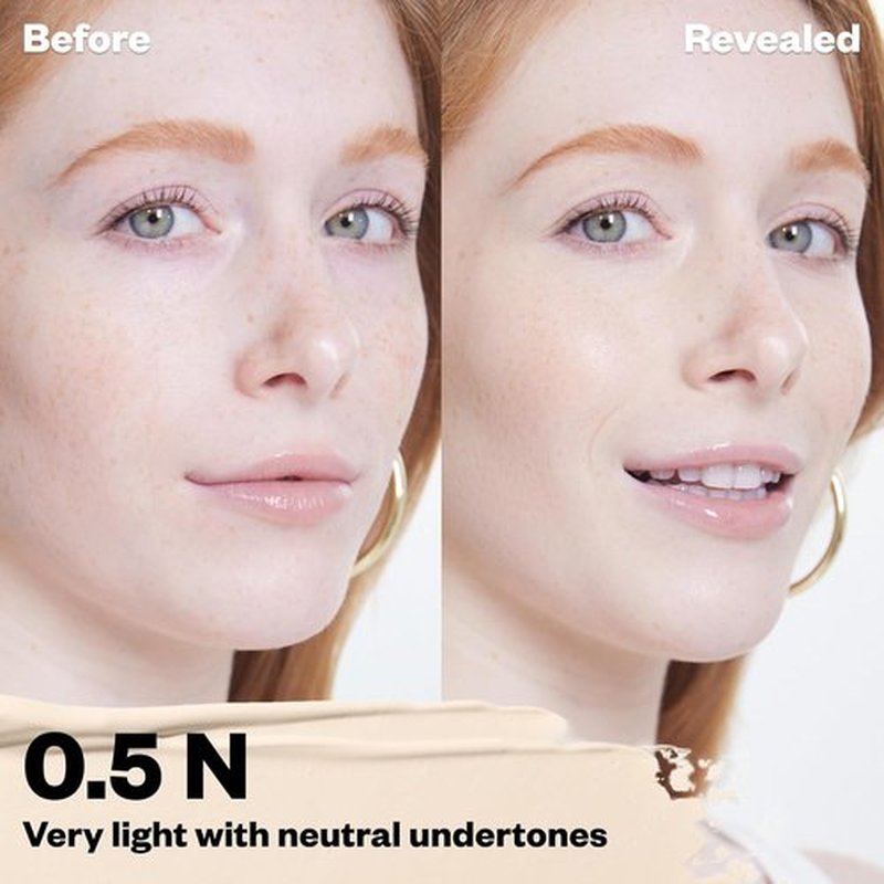 Kosas Revealer Concealer - Hydrating Medium Coverage Under Eye & Face Concealer with Hyaluronic Acid, Tone 0.5 N