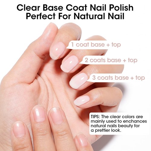Gellen 4-In-1 Illuminating Nail Concealer Base Coat Polish Milky White, Nail Strengthener Ridge Filler For Nails, Sheer Nail Polish Smooth Strengthen Natural Nails, Quick Air Dry, Hema Free, Non-toxic