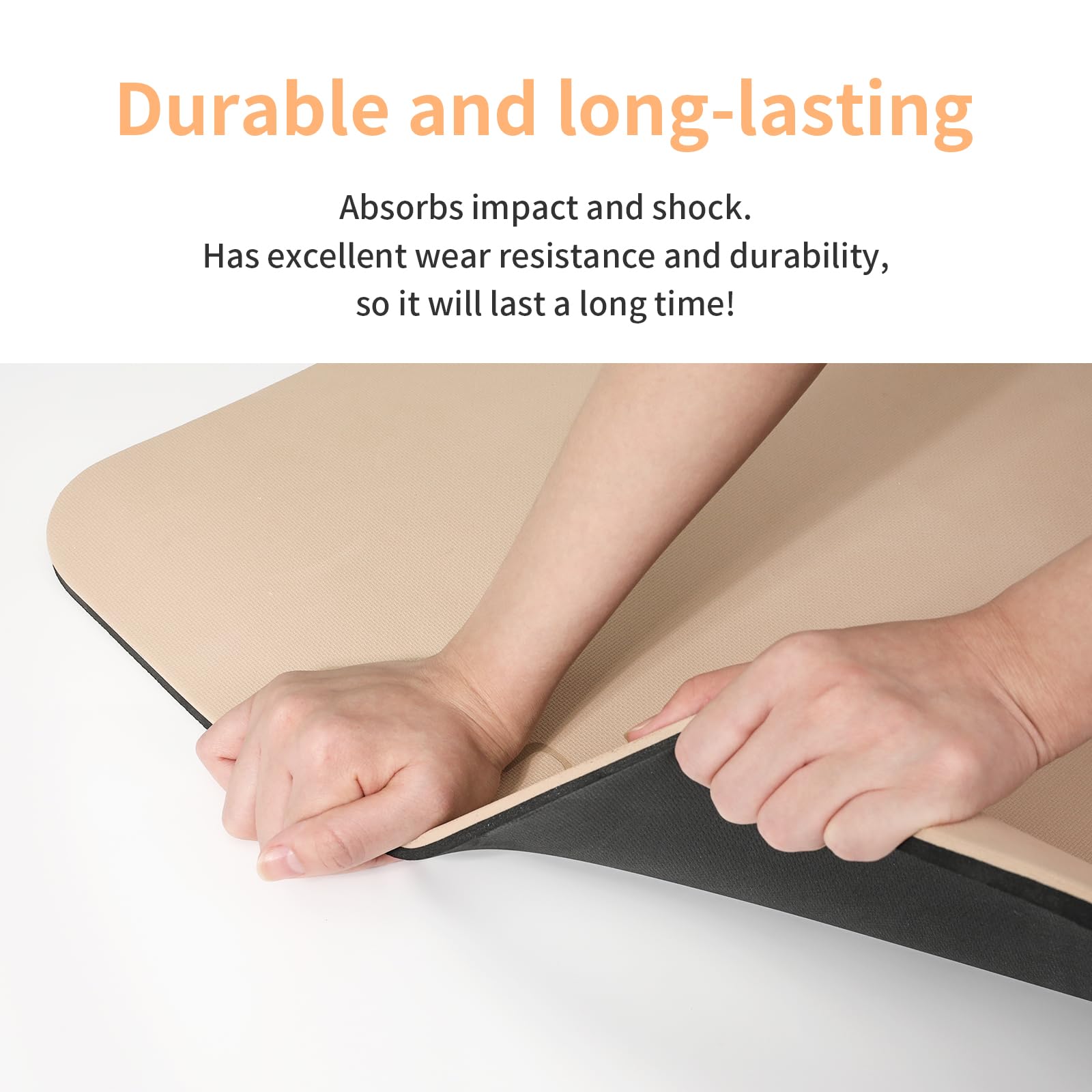 PAIDU Yoga Mat Non Slip Anti-tear,extra thick-2/5 inch（10MM）High Resiliency Professional POE Yoga Mats for Women Men Kids,72"x24"inch,Workout, Yoga, Pilates and Floor Exercise, with Carrier Strap