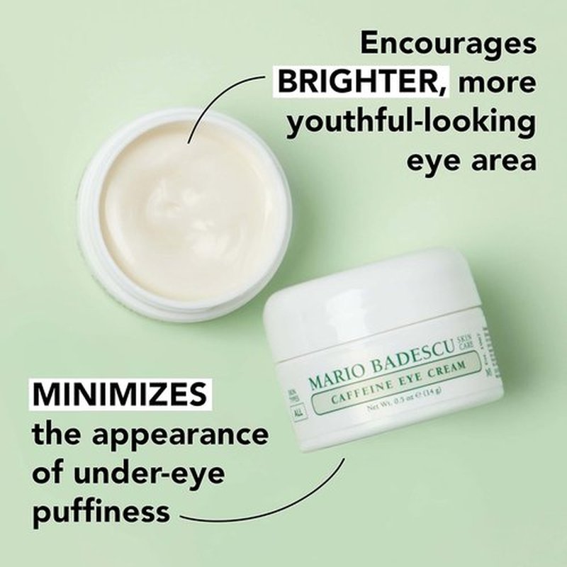 Mario Badescu Eye Cream - Hydrating Treatment for Dark Circles & Puffiness | Anti-Aging Formula with Hyaluronic Acid, Caffeine & Glycolic