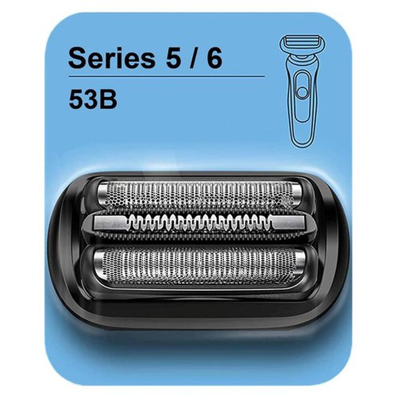 Braun Series 5/6 53B Replacement Head - Compatible With New Generation Razors | 1 Count