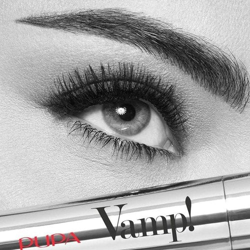 PUPA Milano Vamp! Volumizing & Lengthening Mascara - Long-Lasting, Smudge-Proof Formula - 100 Black, 0.183 oz